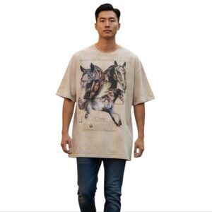 Vintage The Mountain Native American Southwest Indian Foundation Tshirt XXXL 3X